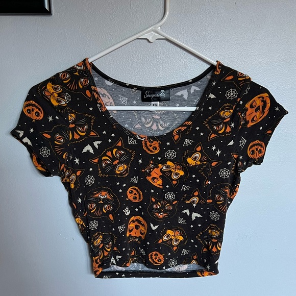 Sourpuss halloween crop top - Picture 2 of 4
